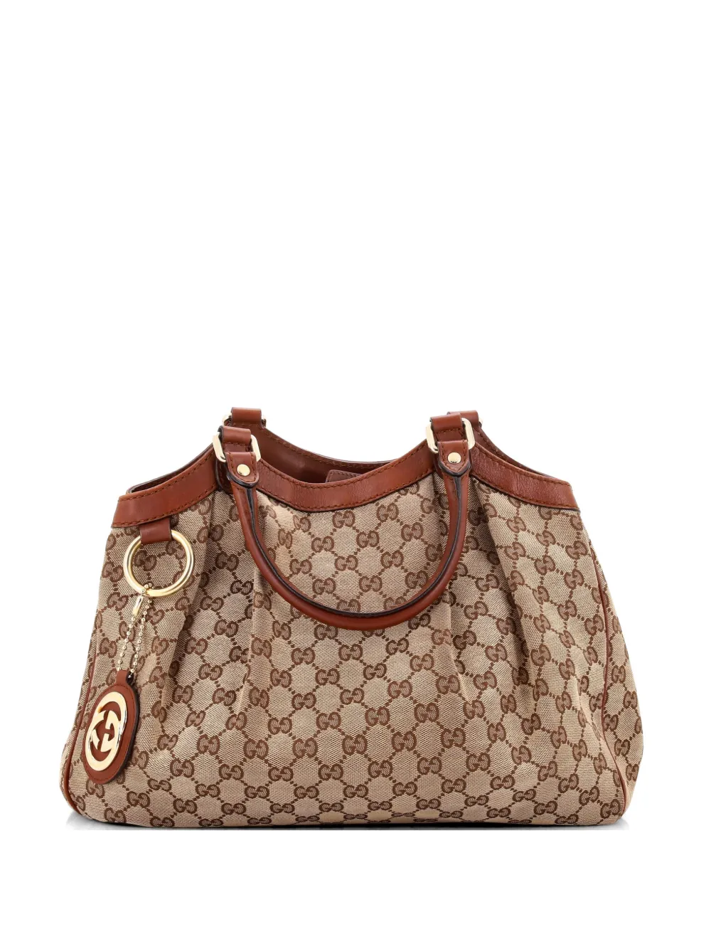 Gucci Pre-Owned Sukey GG Canvas with Leather Medium tote bag - Marrone