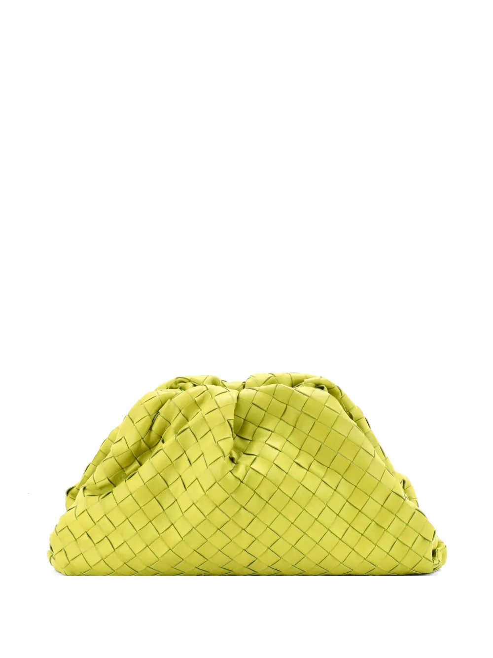 Bottega Veneta Pre-Owned The Pouch Intrecciato Nappa Teen crossbody bag - Yellow