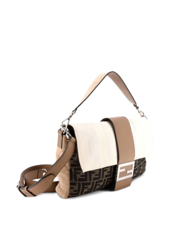 Fendi Pre-Owned バゲット ズッカ＆ペカン キャンバス ウィズ ズッカ