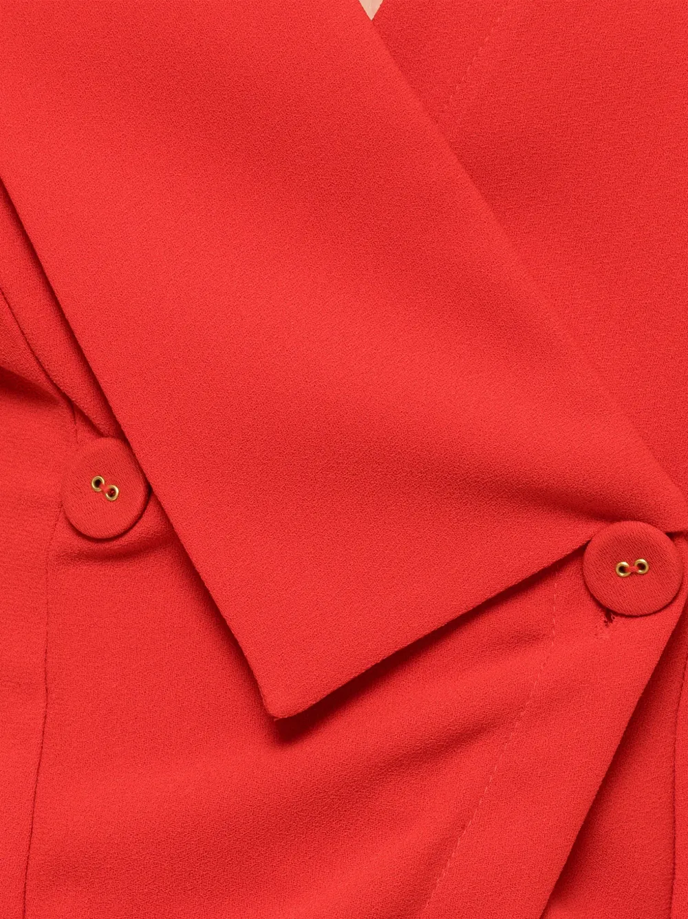 NISSA Crêpe top met V-hals Rood