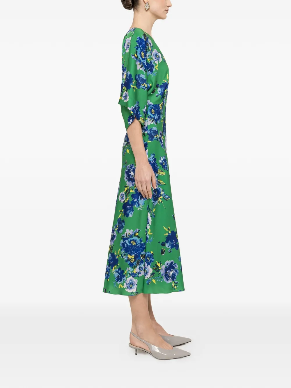NISSA Midi-jurk met print Groen