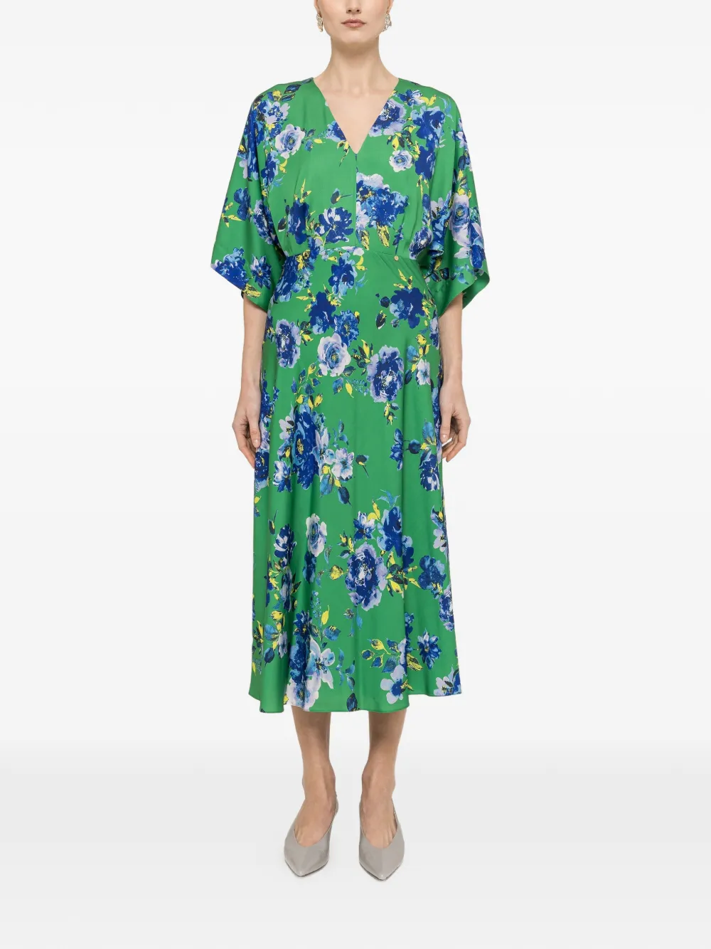 NISSA Midi-jurk met print Groen