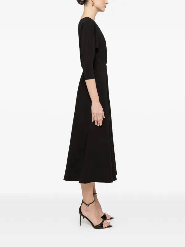 floral midi satin dress Nadia Satin Floral Print Dress