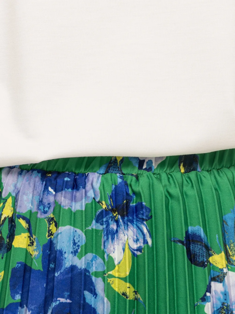 NISSA Midi-plooirok met print Groen
