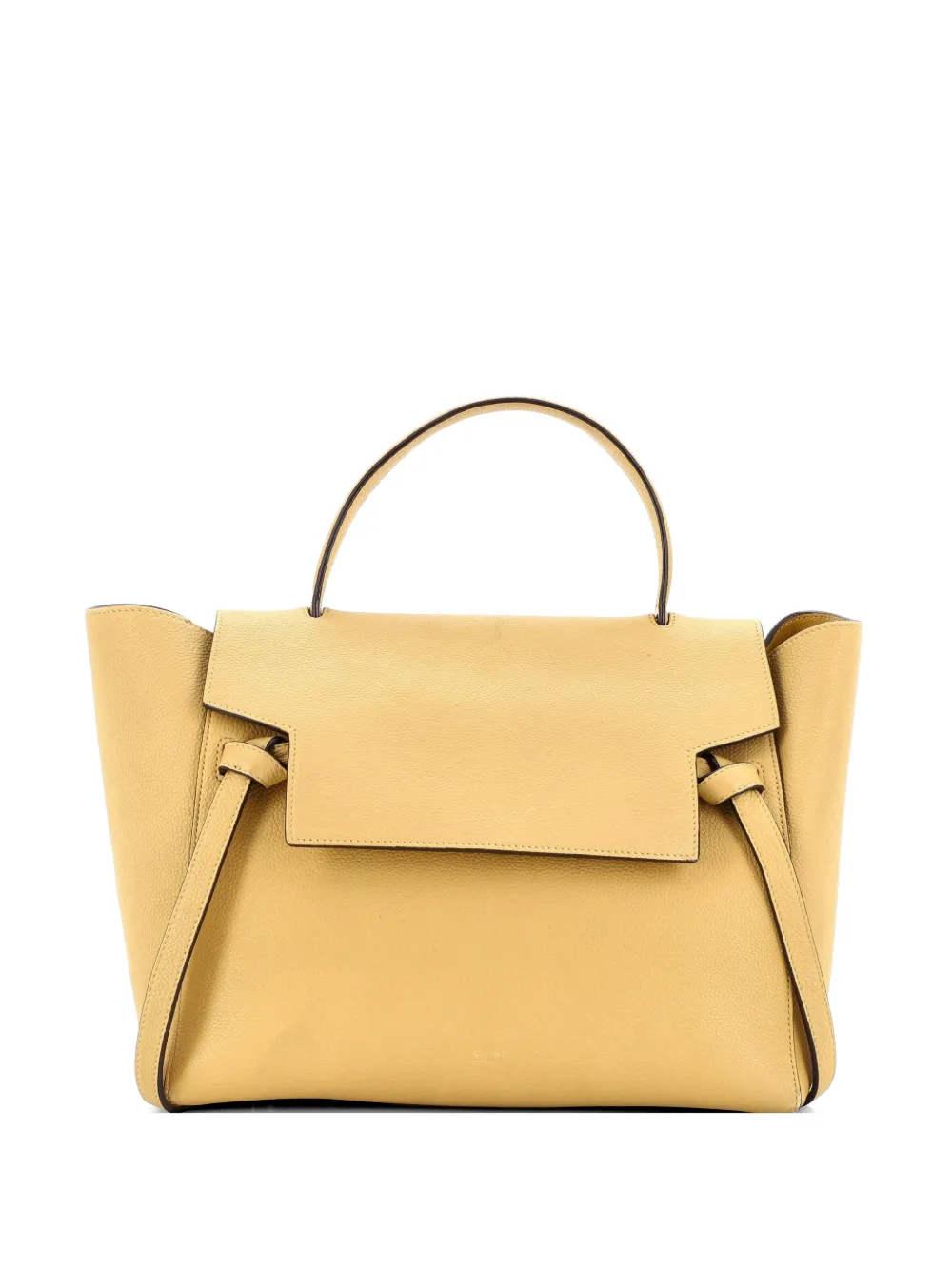 Celine Pre-Owned Belt Bag Textured Leather Medium satchel - Giallo