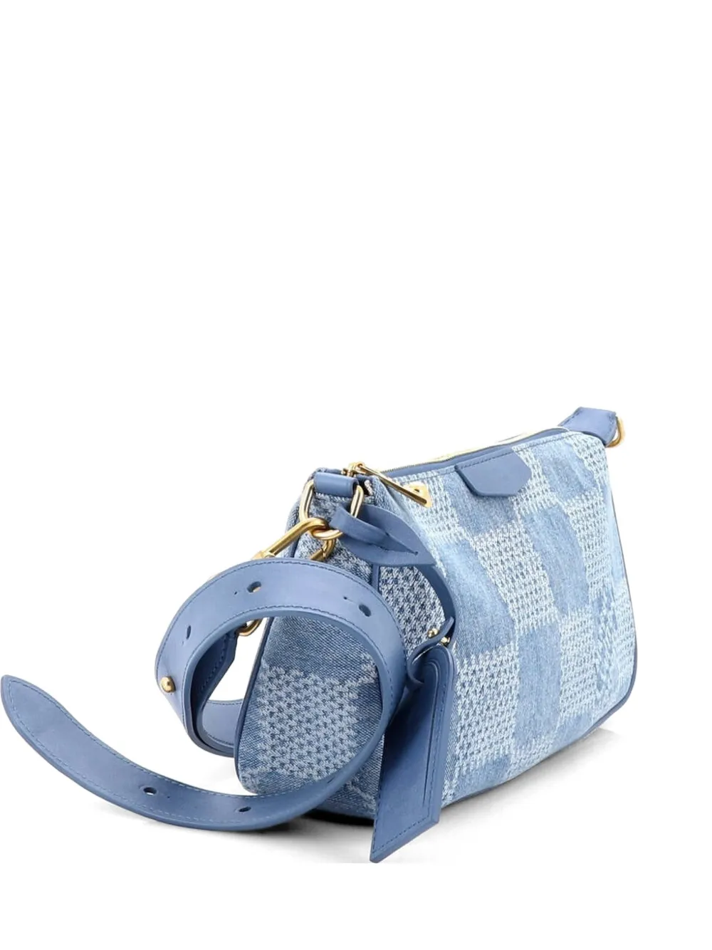 Louis Vuitton Pre-Owned Pochette Accessoires NM Damier 3D Denim XL shoulder bag - Blu