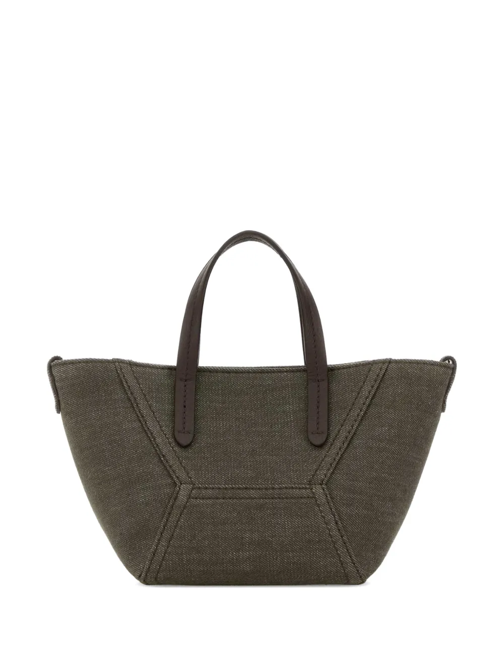 Brunello Cucinelli top handle tote bag - Verde
