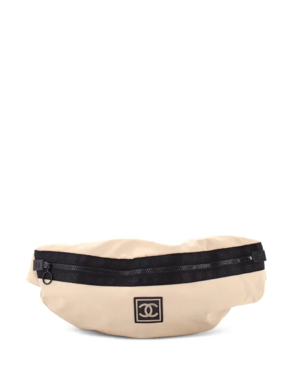Chanel Pre-owned Sport Line Waist Bag Nylon XL Belt Bag in Black