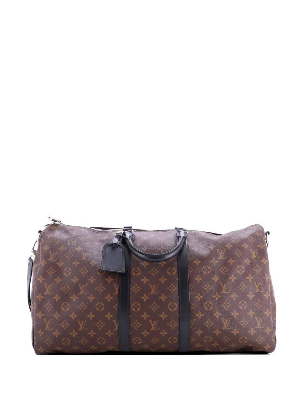Louis Vuitton Pre-Owned Keepall Bandouliere Bag Macassar Monogram Canvas 55 travel bag - Marrone