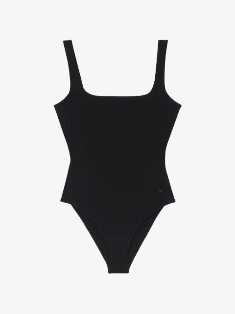 Burberry Check trim swimsuit