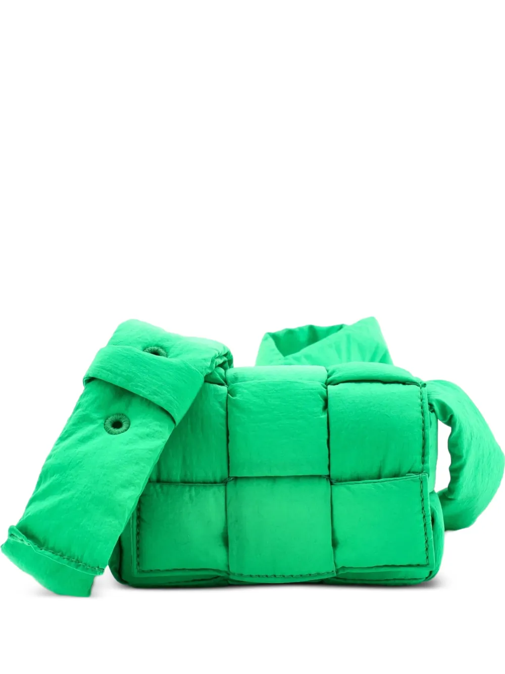 Bottega Veneta Pre-Owned Cassette Maxi Intrecciato Nylon Extra Mini crossbody bag - Verde
