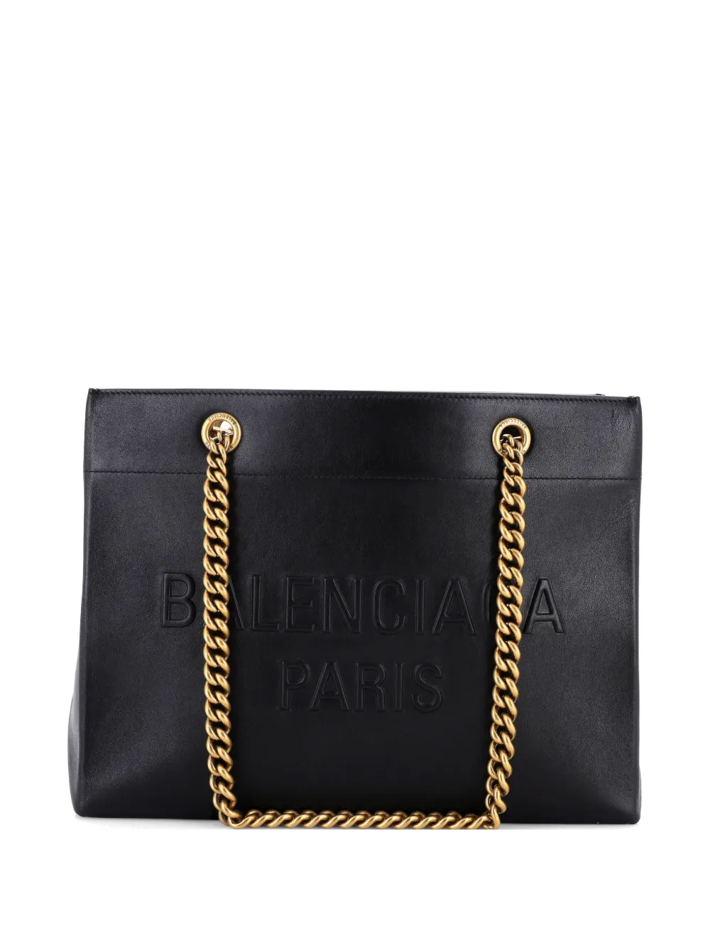 Balenciaga Pre-Owned Duty Free Chain Leather Medium tote bag - Nero