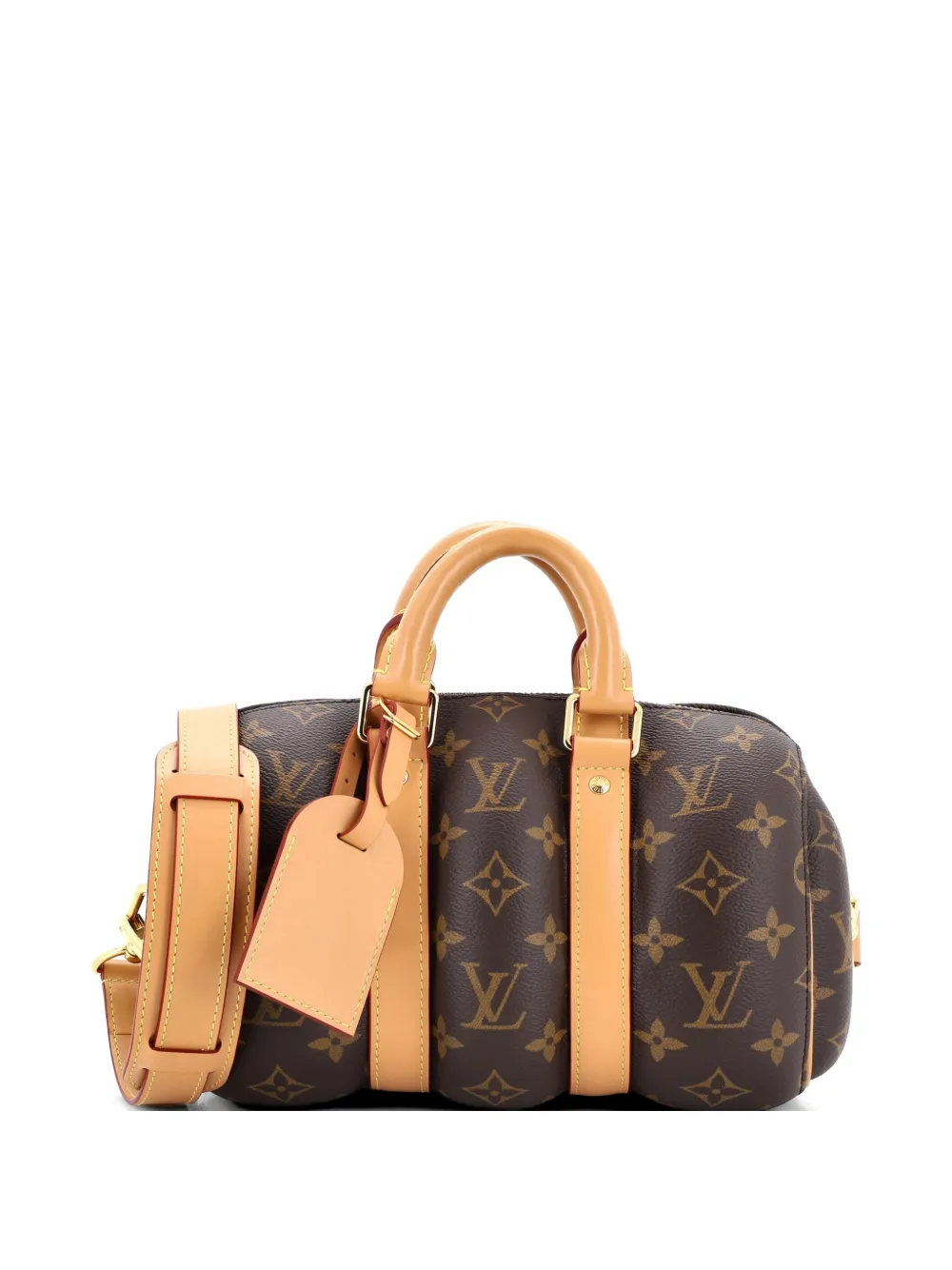 Louis Vuitton Pre-Owned Keepall Bandouliere Bag Blown Up Monogram Canvas 25 shoulder bag - Marrone