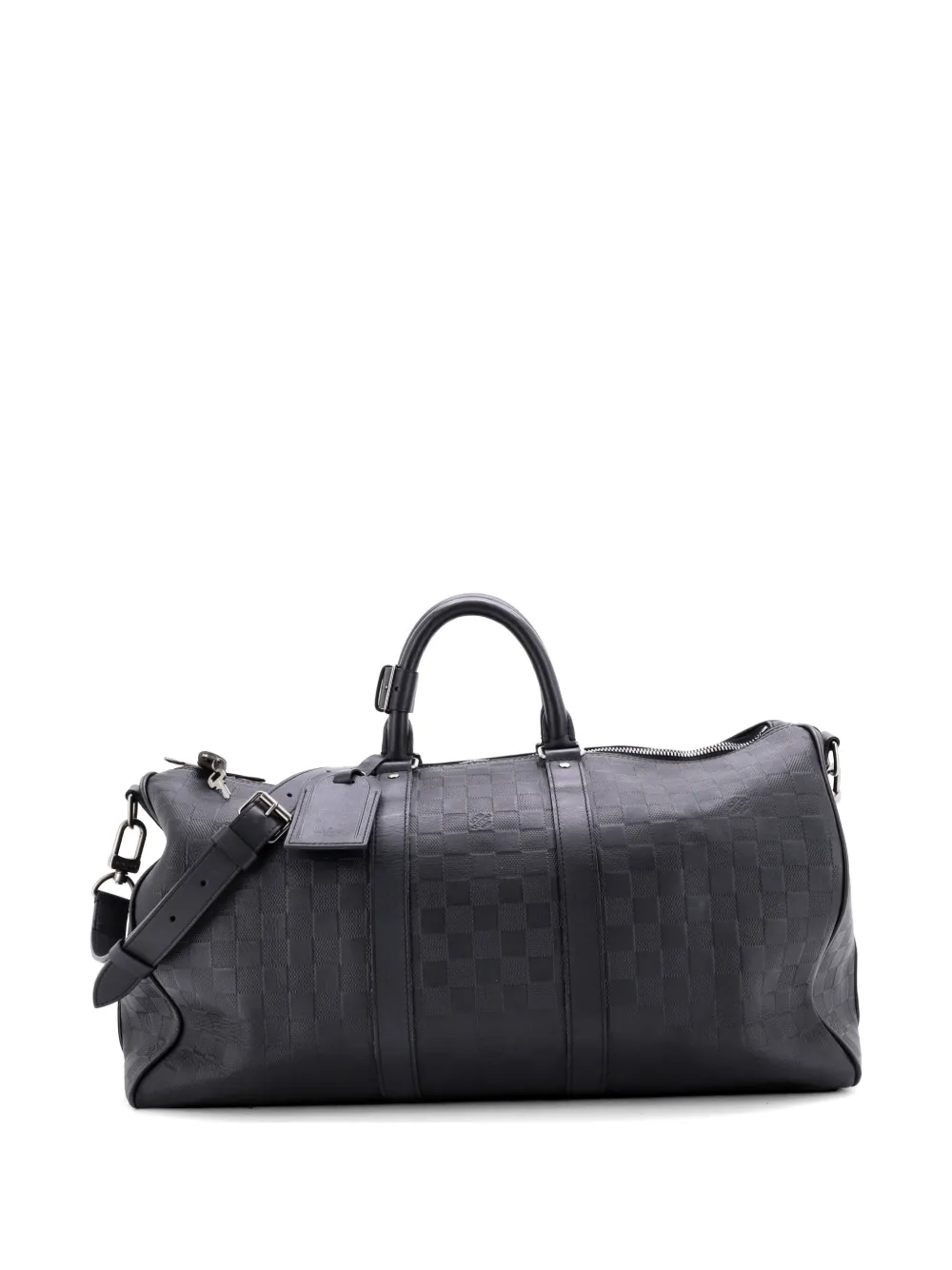 Louis Vuitton Pre-Owned Keepall Bandouliere Bag Damier Infini Leather 45 travel bag - Nero