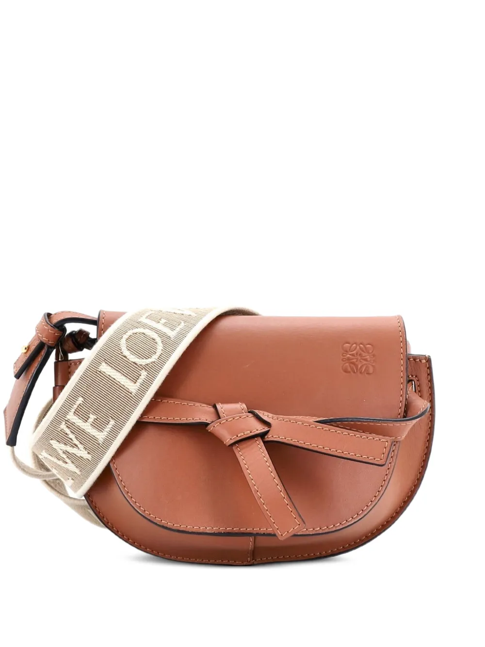 Loewe Pre-Owned Gate Dual Shoulder Bag Leather Small crossbody bag - Marrone