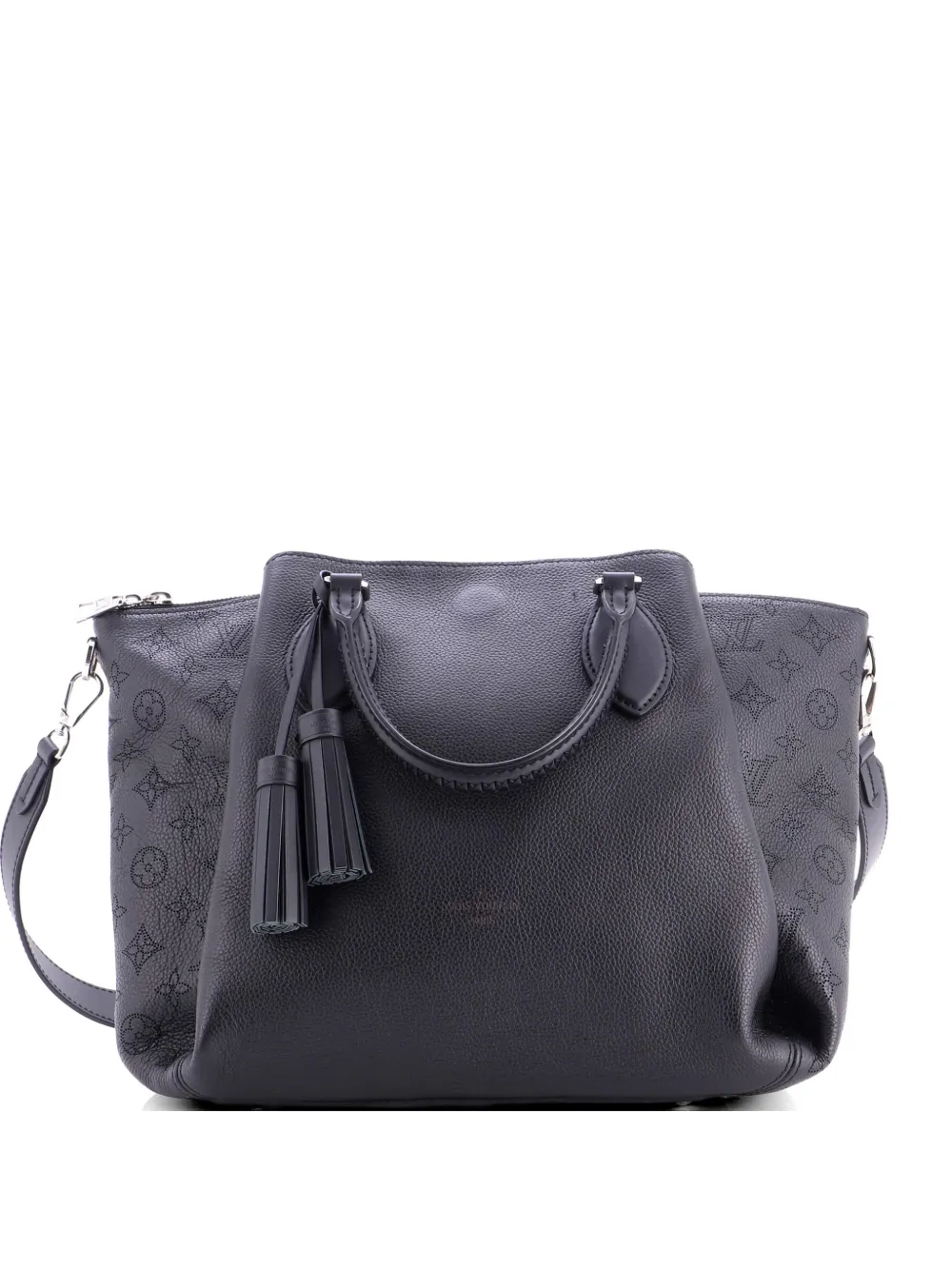 Louis Vuitton Pre-Owned Haumea Handbag Mahina Leather satchel - Black