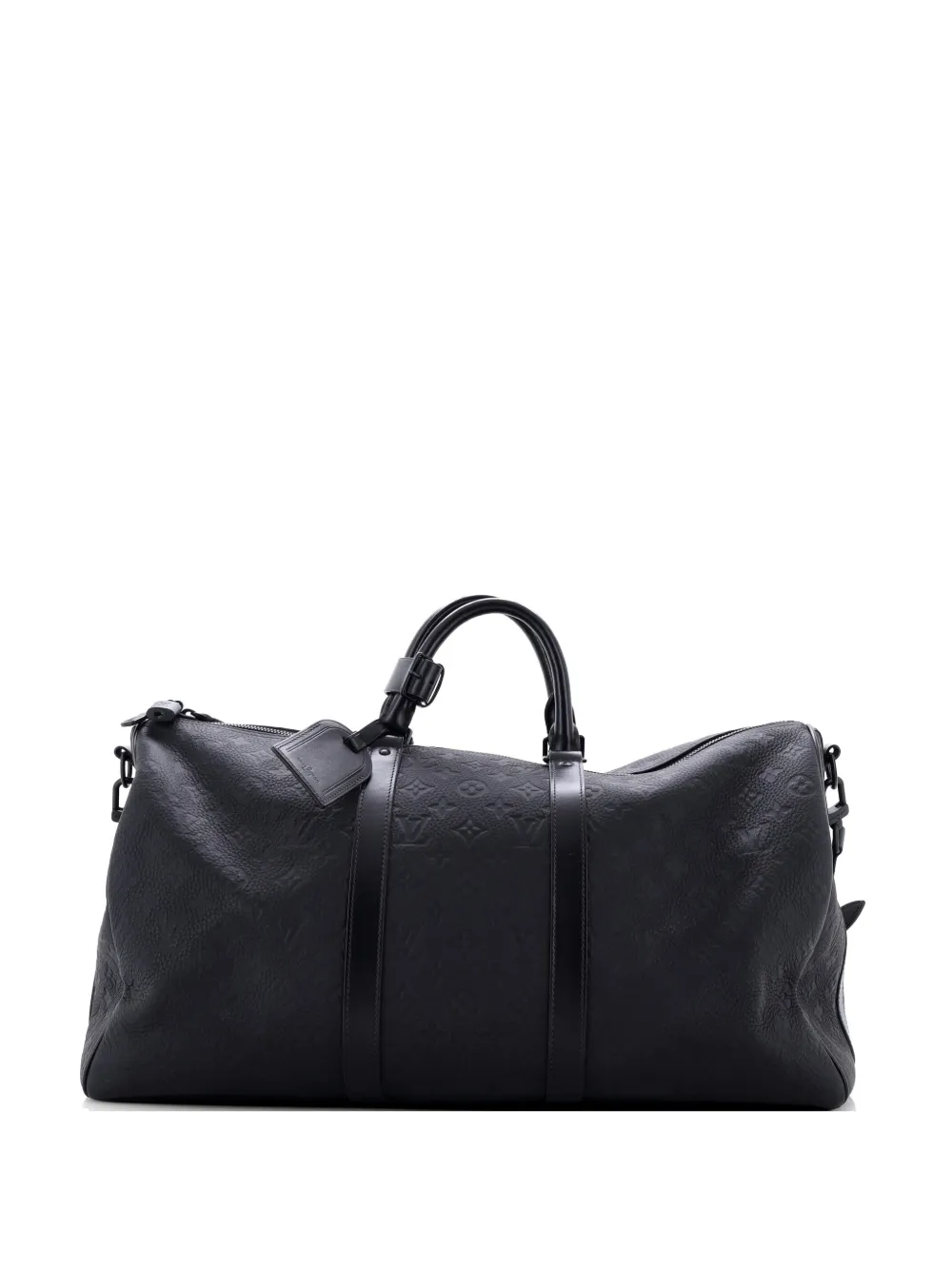 Louis Vuitton Pre-Owned Keepall Bandouliere Bag Taurillon Monogram Leather 50 travel bag - Schwarz