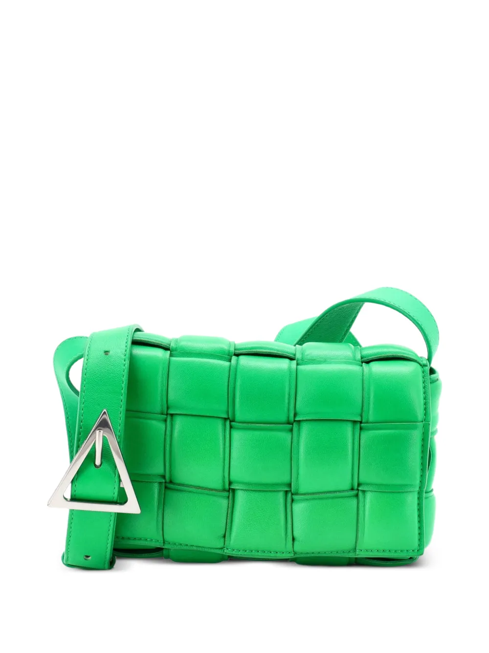 Bottega Veneta Pre-Owned Cassette Padded Maxi Intrecciato Leather Small crossbody bag - Green