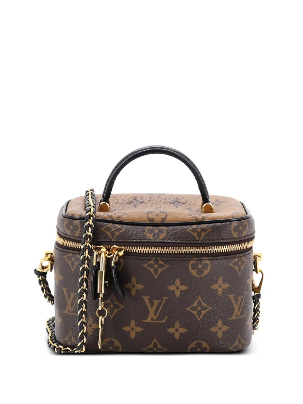 Louis Vuitton Pre-Owned Vanity PM Satchel-Tasche aus Canvas mit Reverse Monogramm - Braun