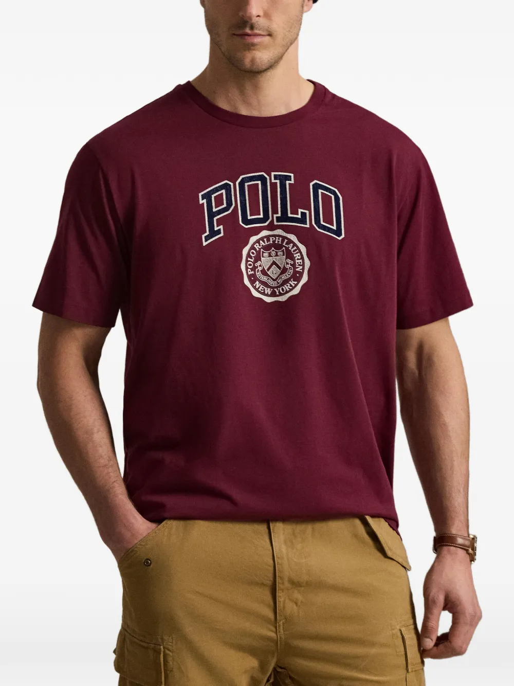 Polo Ralph Lauren T-shirt met logoprint Rood