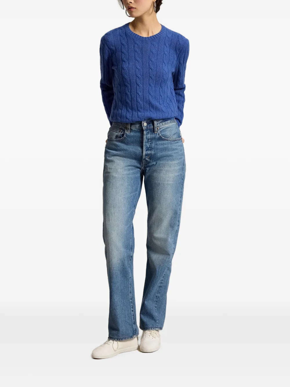Polo Ralph Lauren Kasjmier sweater Blauw