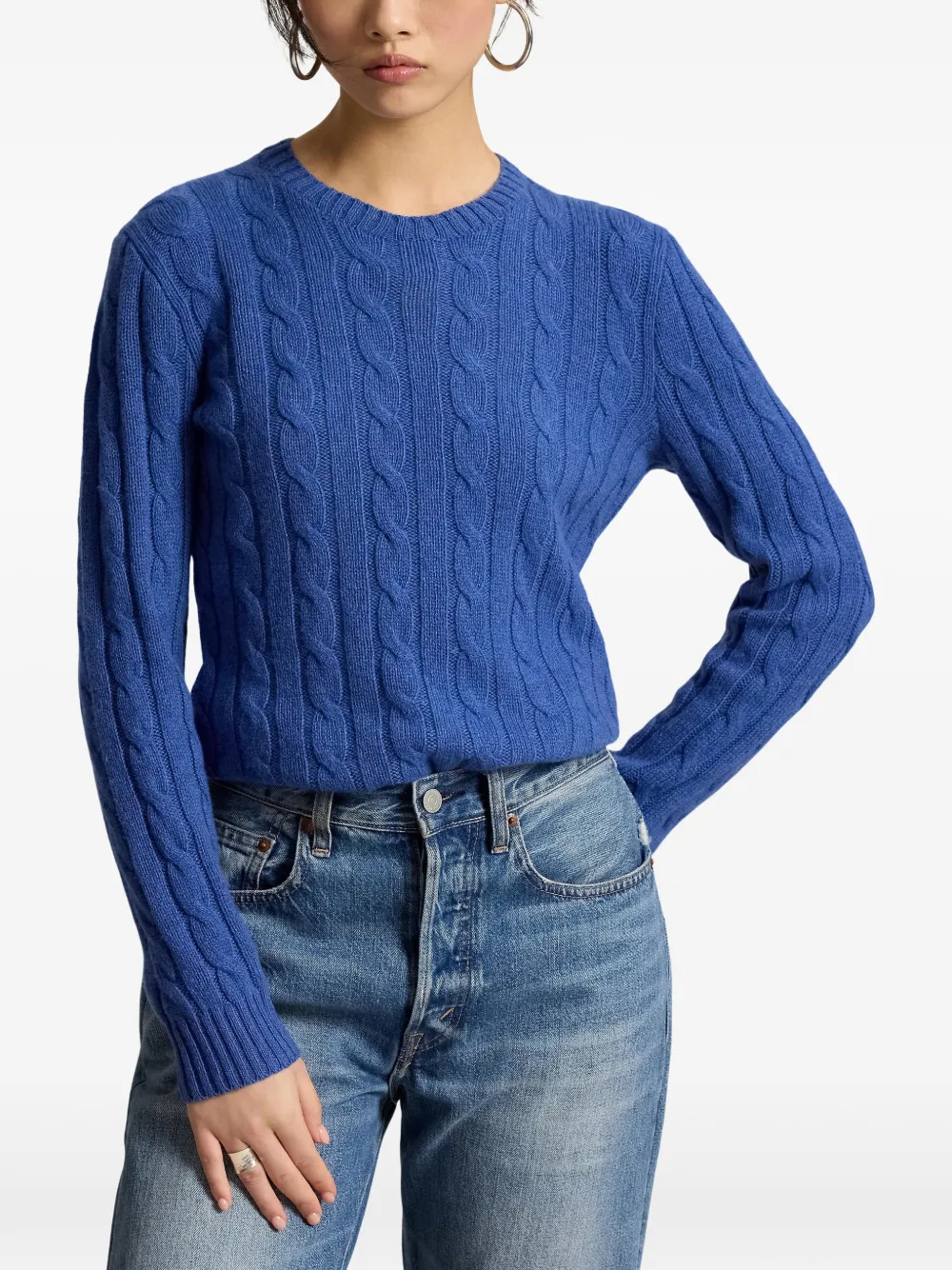 Polo Ralph Lauren Kasjmier sweater Blauw