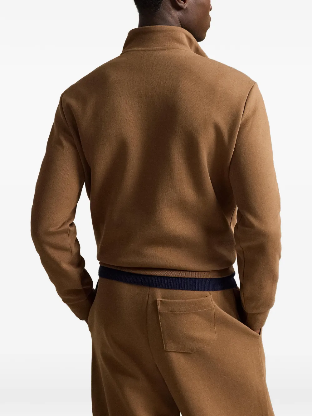 Polo Ralph Lauren Pony sweater met kwart rits Bruin