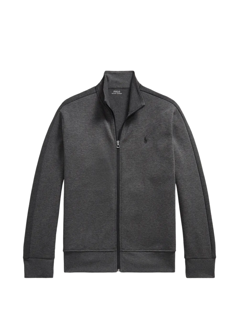 Polo Ralph Lauren Felpa con logo ricamato e zip - Grigio