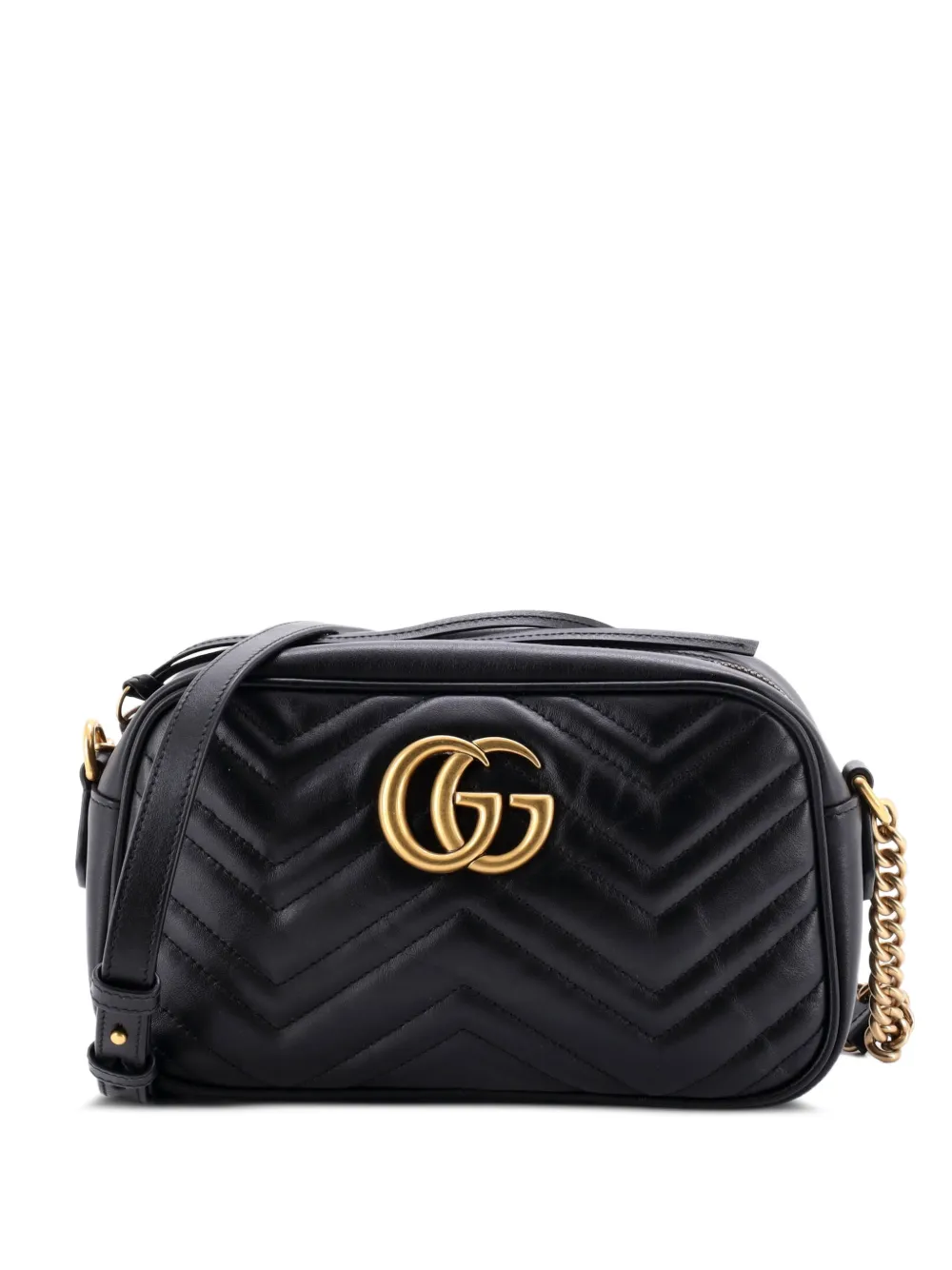 Gucci Pre-Owned GG Marmont Shoulder Bag Matelasse Leather Small crossbody bag - Nero