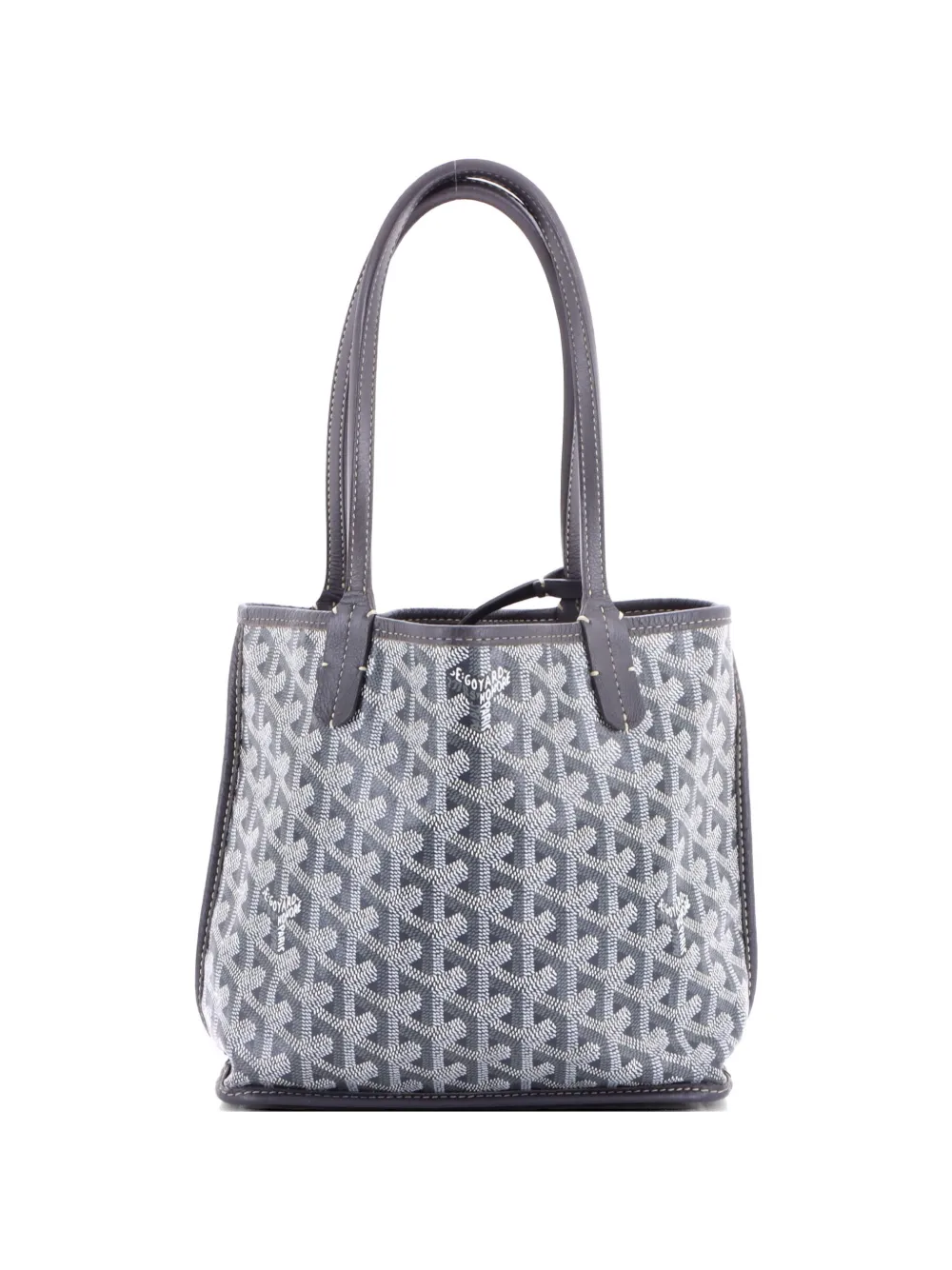 Goyard Pre-Owned Anjou Reversible Tote Coated Canvas Mini satchel - Grigio