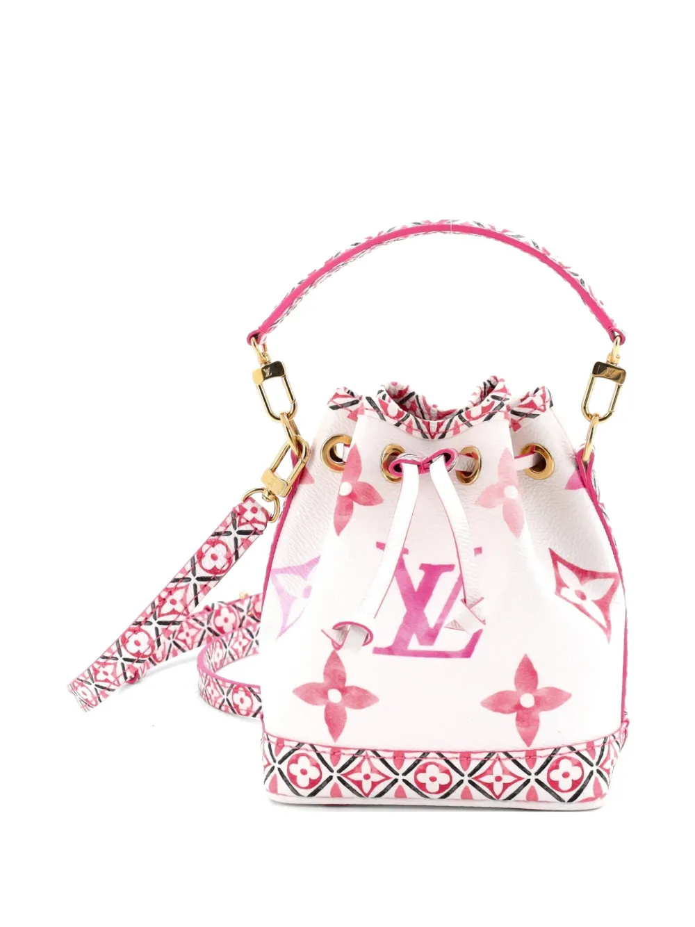 Louis Vuitton Pre-Owned Noe NM Handbag By The Pool Monogram Watercolor Giant Nano bucket bag - Multicolore