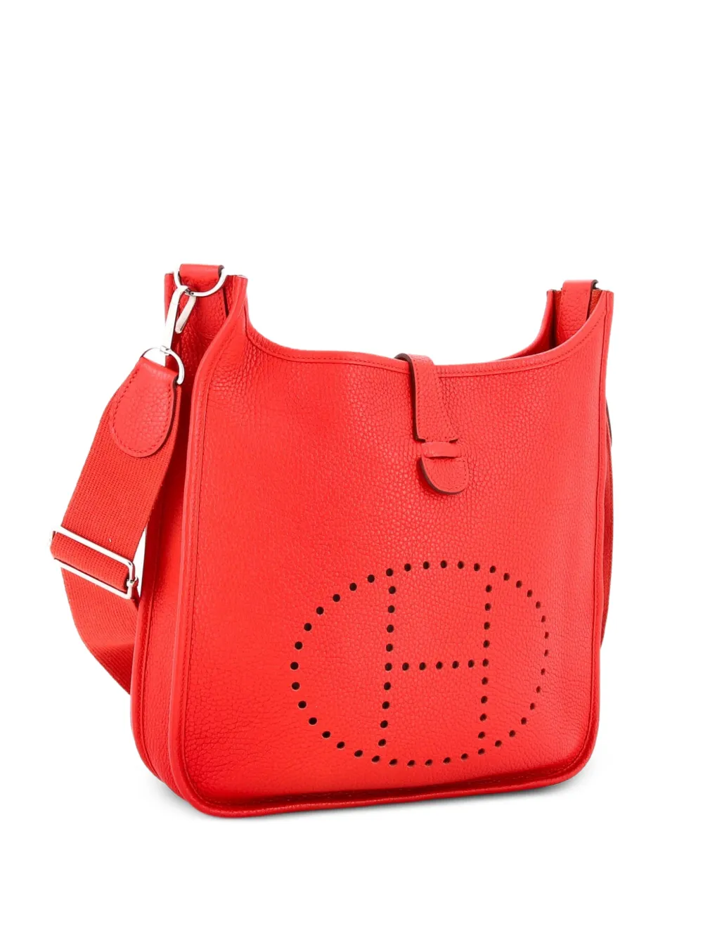 Hermès Pre-Owned Evelyne Bag Gen III Clemence PM crossbody bag - Rosso