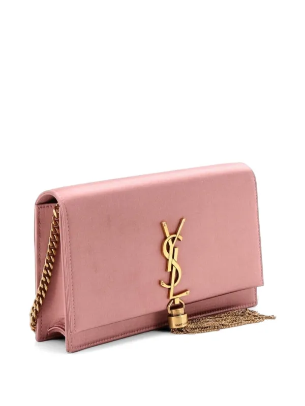 Saint Laurent Pre-Owned モノグラム チェーンウォレット | ピンク 