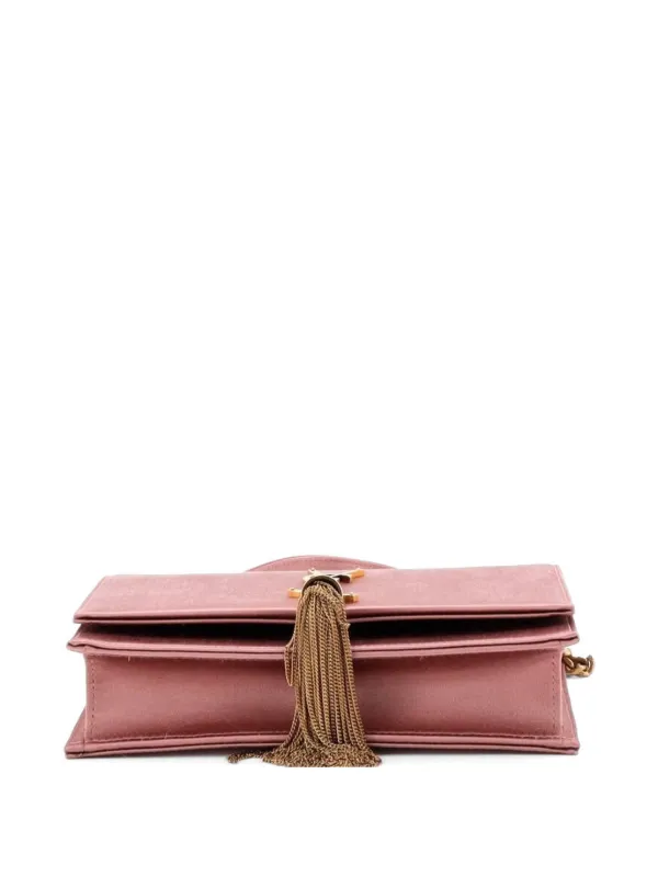 Saint Laurent Pre-Owned モノグラム チェーンウォレット | ピンク