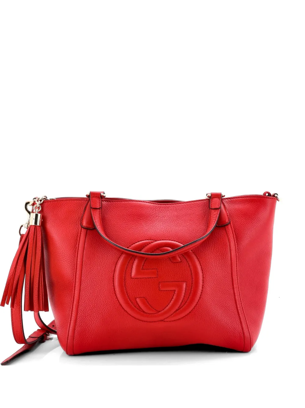 Gucci Pre-Owned Soho Convertible Top Handle Bag Leather Small satchel - Rosso