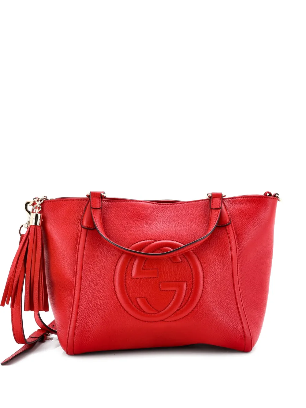 Gucci Pre-Owned Soho Convertible Top Handle Bag Leather Small satchel - Rosso