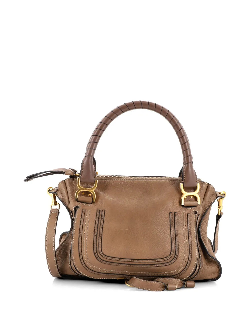 Chloé Pre-Owned Marcie Leather Medium satchel - Marrone