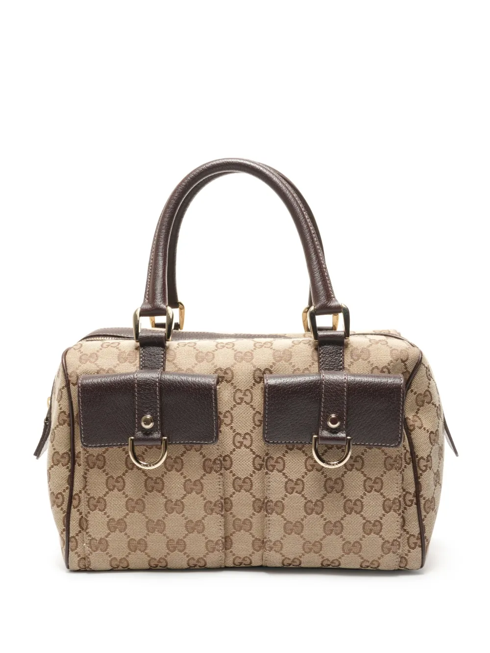 Gucci Pre-Owned 2000s gg canvas bowling bag - Marrone
