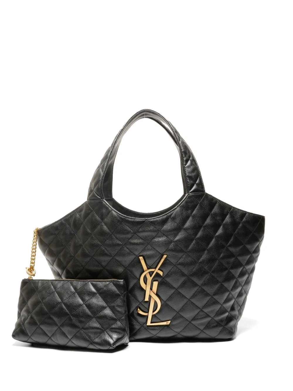 Saint Laurent Pre-Owned 2025 quilted totebag - Nero