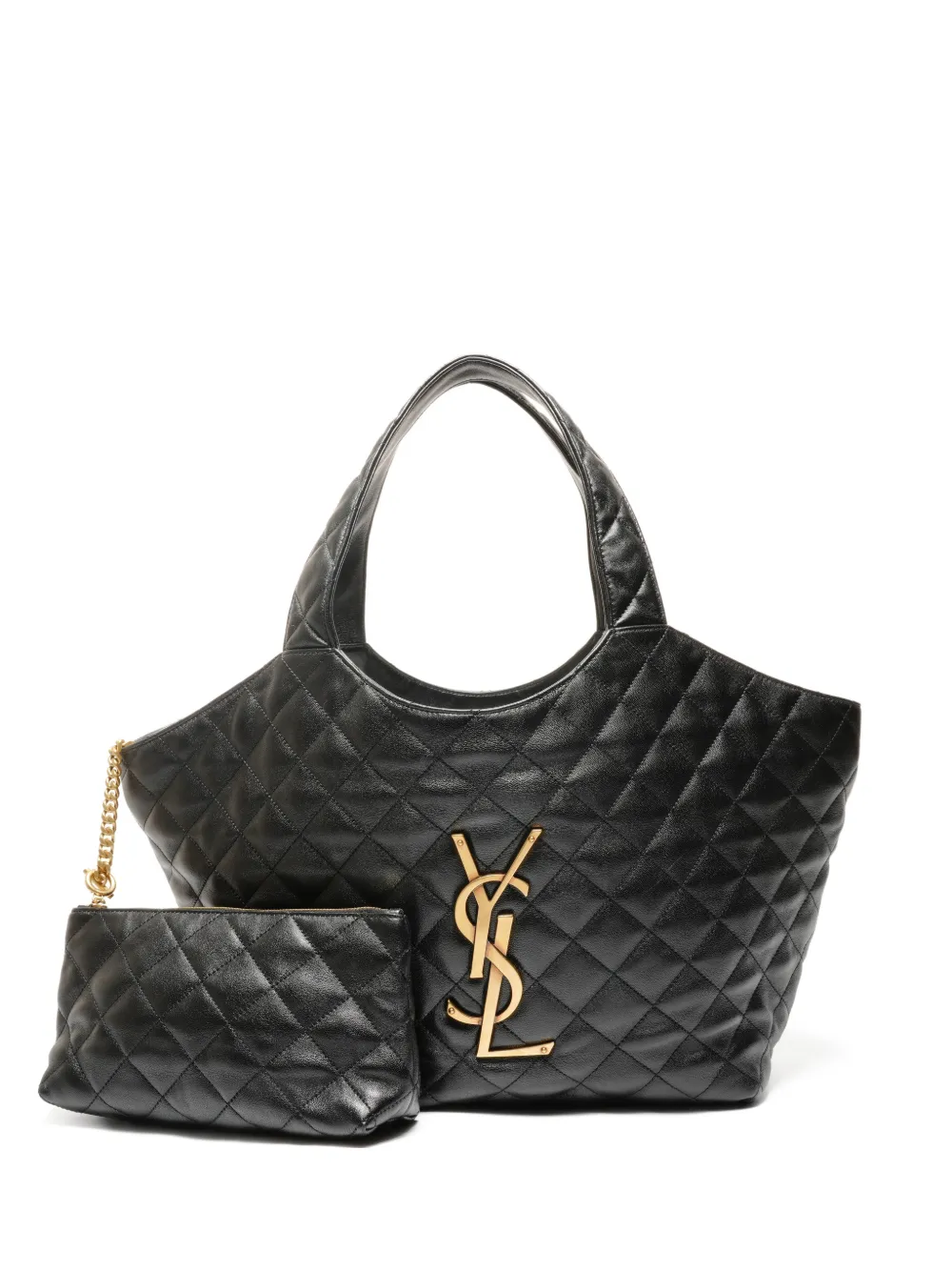 Saint Laurent Pre-Owned 2025 quilted totebag - Nero