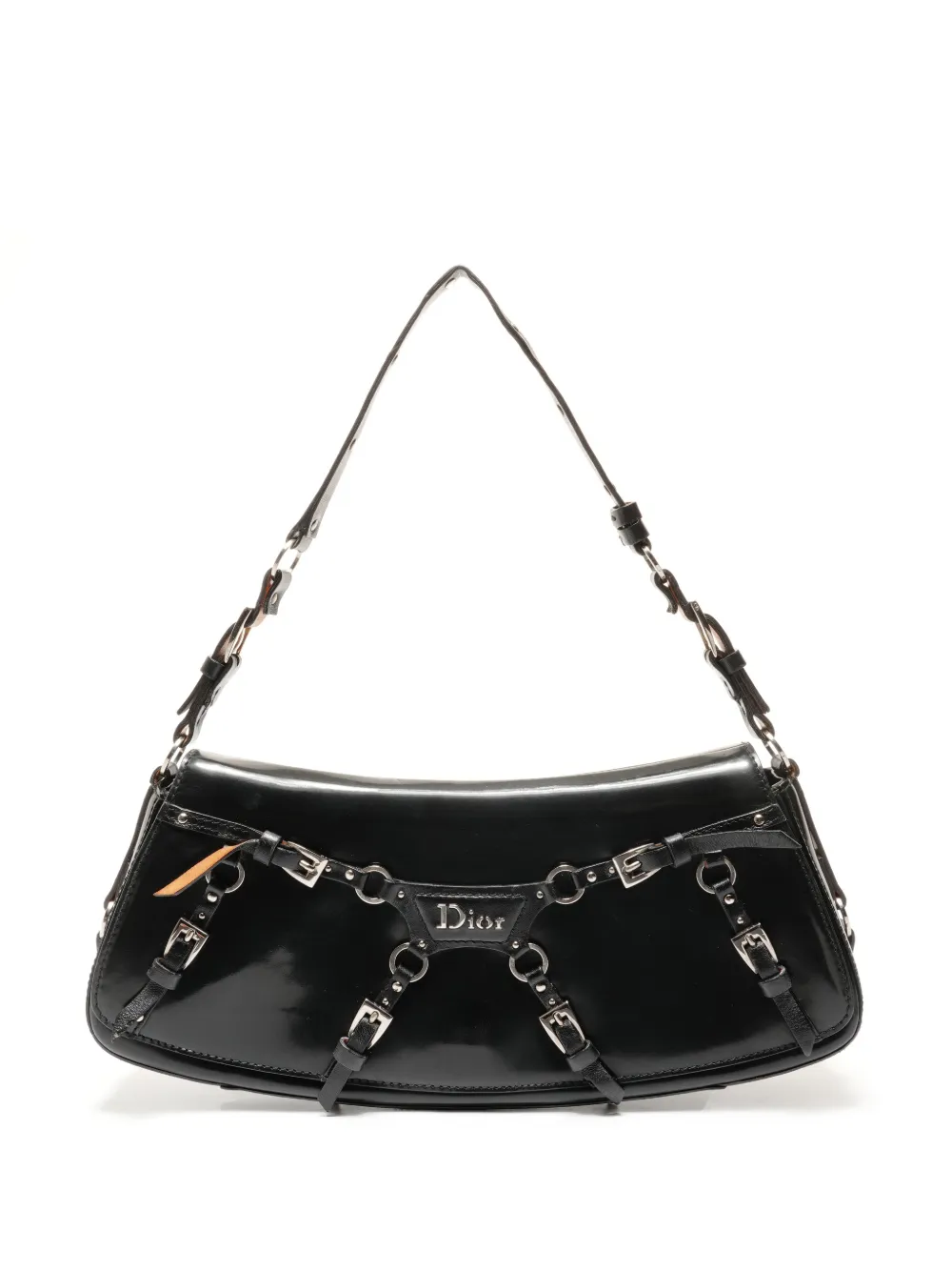 Christian Dior Pre-Owned 2003 buckle leather shoulder bag - Nero