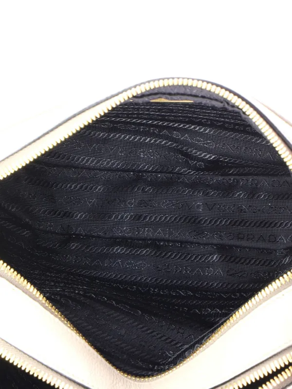 Prada Pre-Owned ダブルジップ カメラバッグ ヴィッテロフェニックス