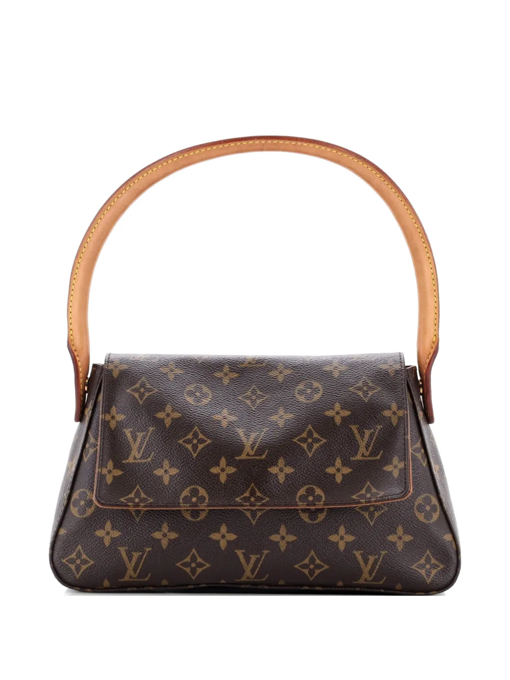Louis Vuitton Pre-Owned Looping Handbag Monogram Canvas Mini satchel - Marrone