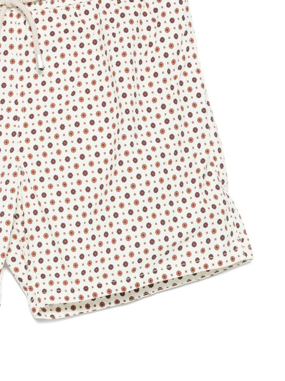 MC2 Saint Barth Zwembroek met bloemenprint Beige