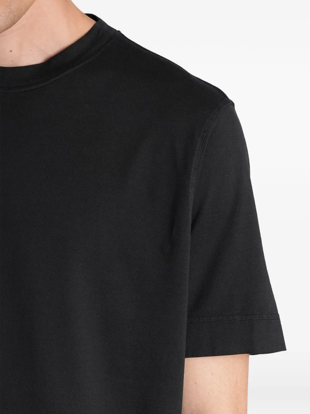Tagliatore T-shirt met ronde hals Zwart
