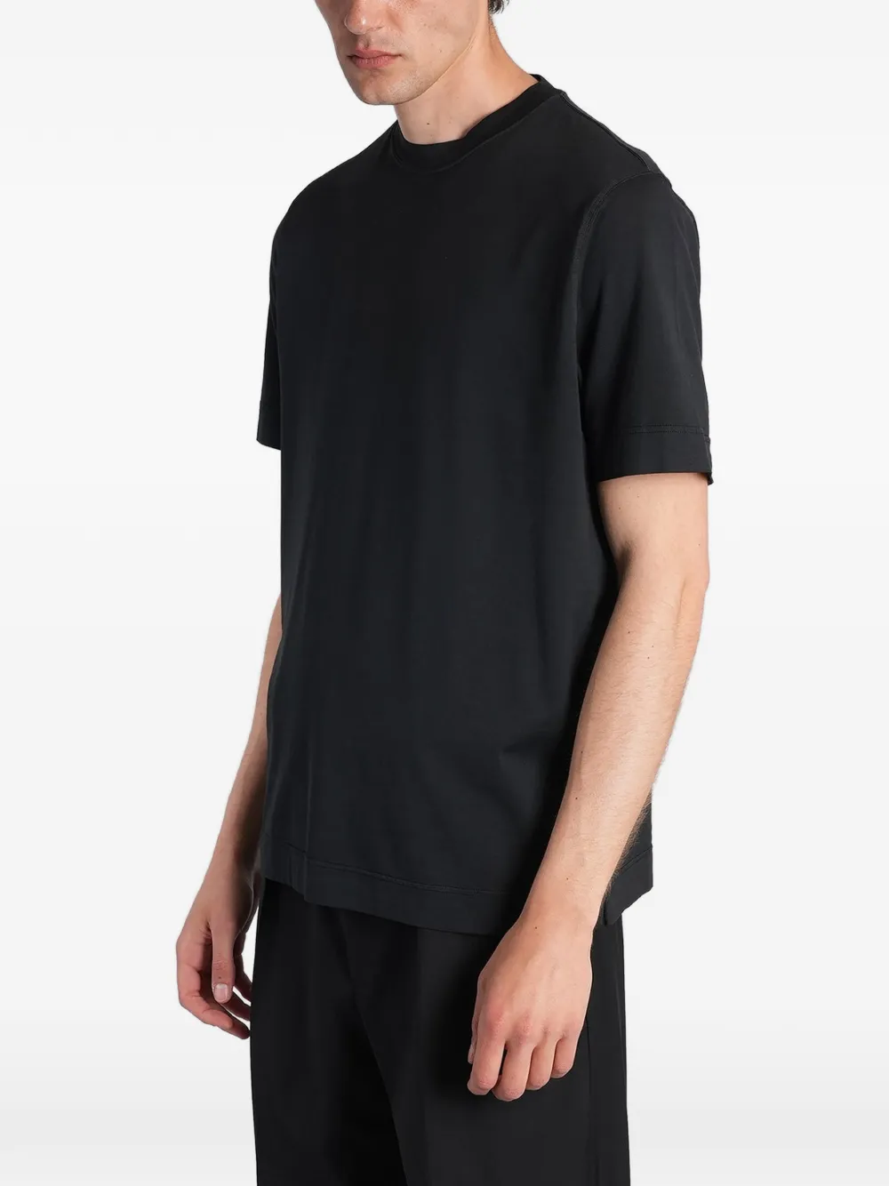 Tagliatore T-shirt met ronde hals Zwart