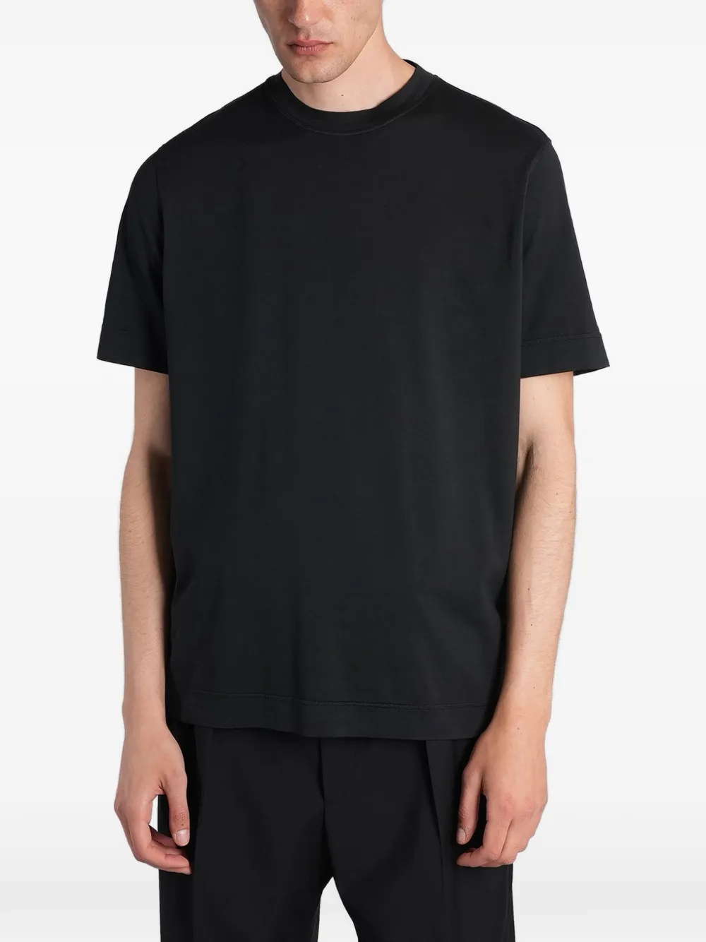 Tagliatore T-shirt met ronde hals Zwart