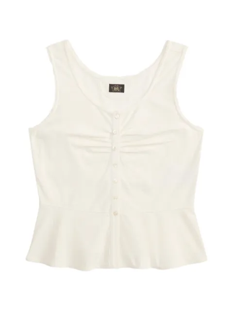 Ralph Lauren RRL button lace trim top