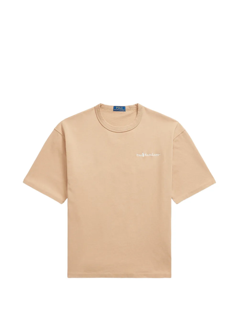 Polo Ralph Lauren logo-embroidered cotton T-shirt - Toni neutri