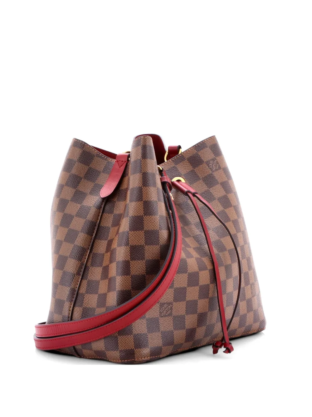 Louis Vuitton Pre-Owned NeoNoe Handbag Damier with Leather MM bucket bag - Marrone